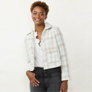 Women's Lauren Conrad plaid jacket